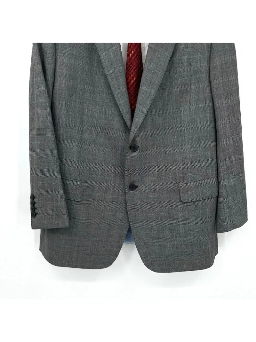 HOLLAND & SHERRY super 120s wool sport coat jacket 40R glen plaid quiet luxury